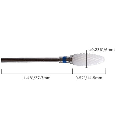 Ceramic Burr Cone Shape for Polishing and Finishing, Dental Lab Bur for Zirconia, Dentures, and PMMA Application