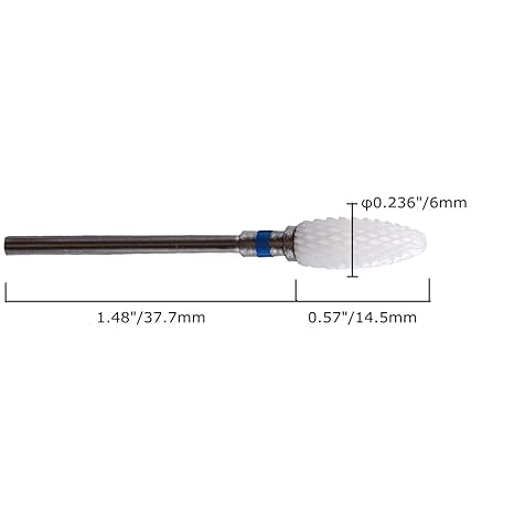 Ceramic Burr Cone Shape for Polishing and Finishing, Dental Lab Bur for Zirconia, Dentures, and PMMA Application