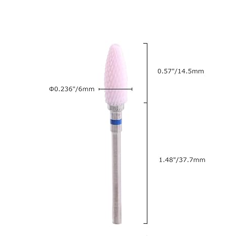 Ceramic Burr Cone Shape for Polishing and Finishing, Dental Lab Bur for Zirconia, Dentures, and PMMA Application