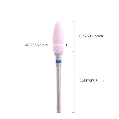 Ceramic Burr Cone Shape for Polishing and Finishing, Dental Lab Bur for Zirconia, Dentures, and PMMA Application