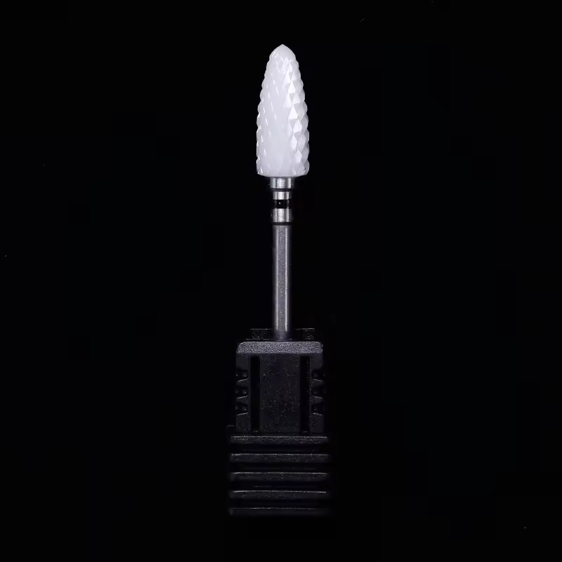 Ceramic Burr Cone Shape for Polishing and Finishing, Dental Lab Bur for Zirconia, Dentures, and PMMA Application